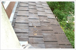 住宅調査個所/屋根ふき材の損傷